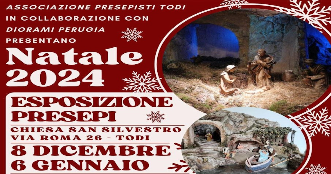 playbill Natale 2024 - Esposizione Presepi a Todi - Todi